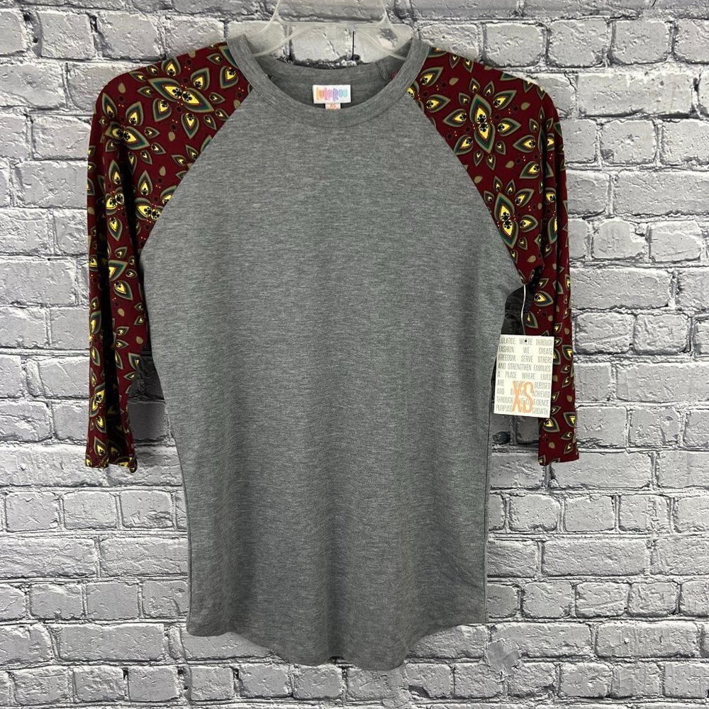 LuLaRoe Women's Size XS Randy Baseball Shirt NWT